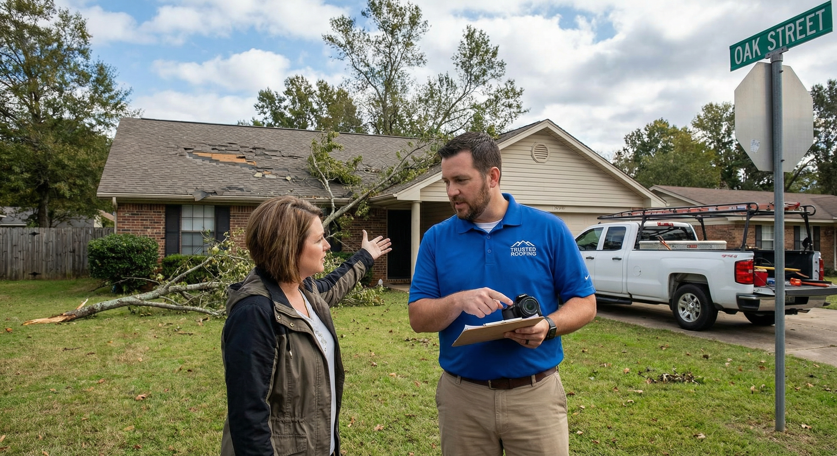Razorback Wind Damage Repair team