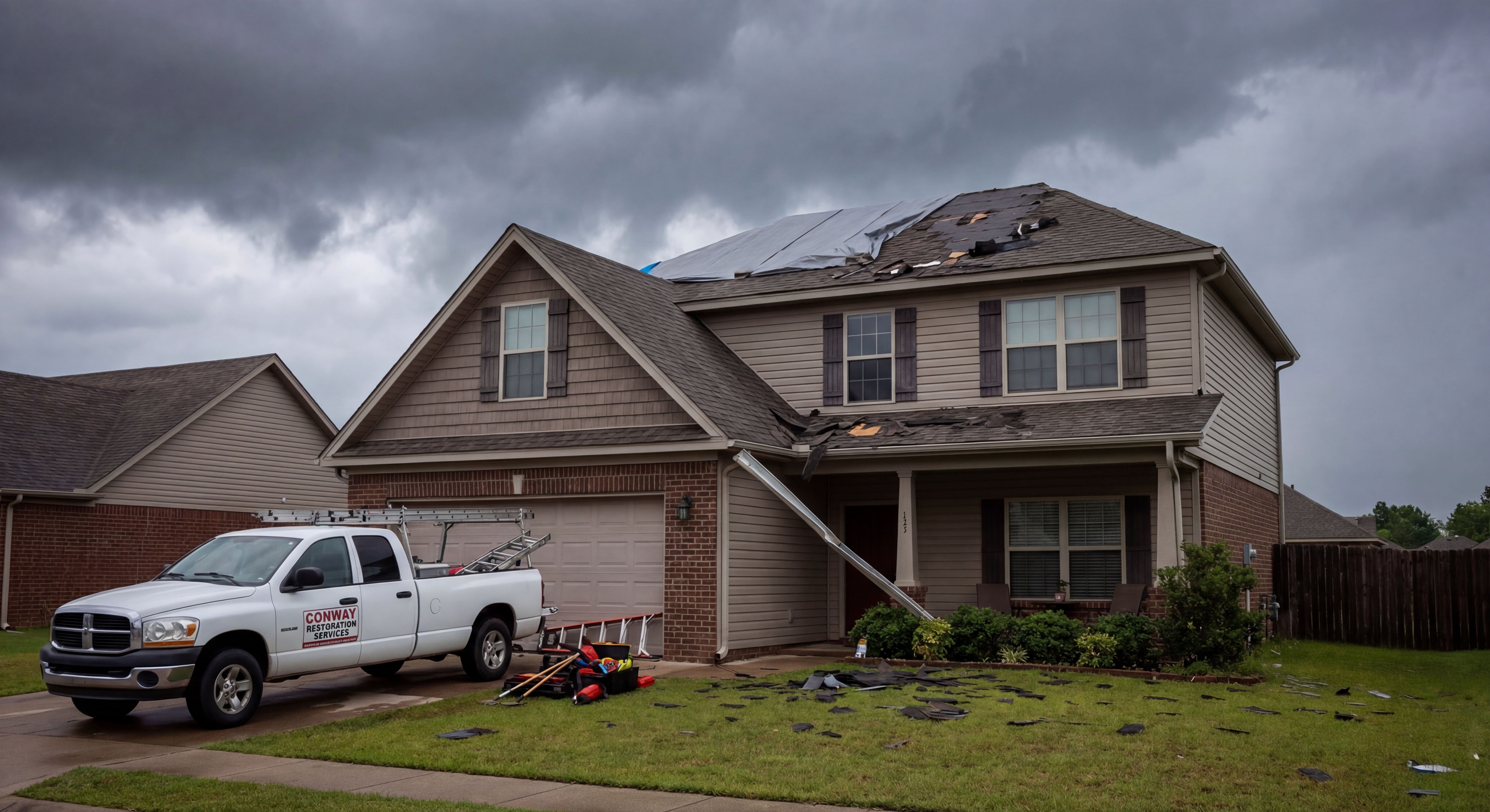 Razorback Wind Damage Repair storm damage response